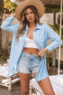 Lightweight Shirt Style Beach Cover Up